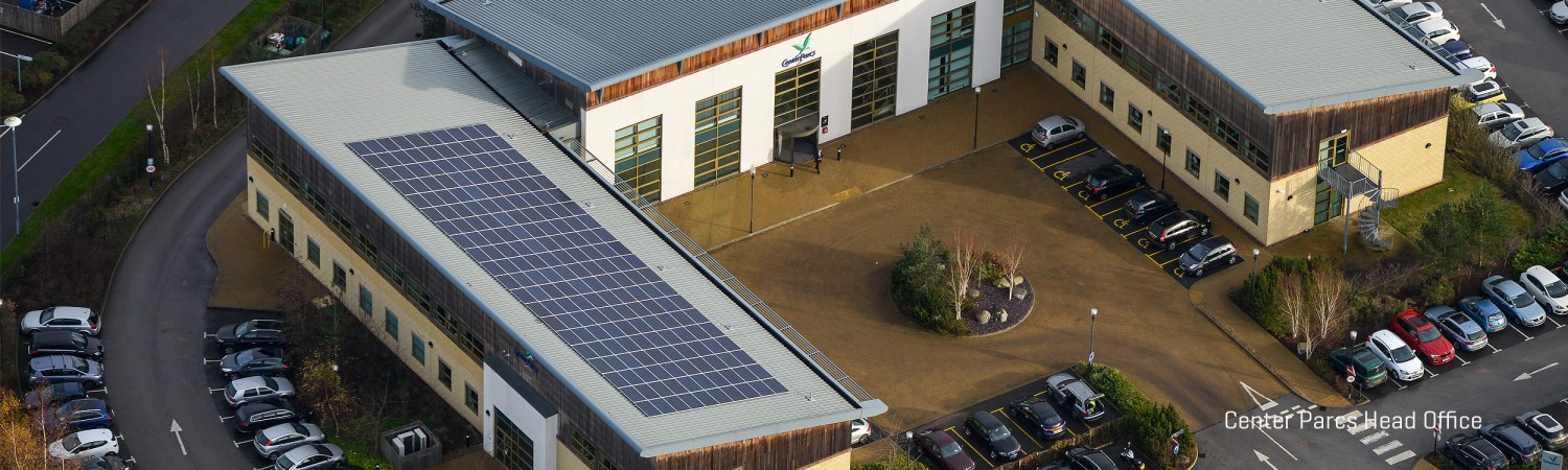Solar panels on a hospitality and leisure business